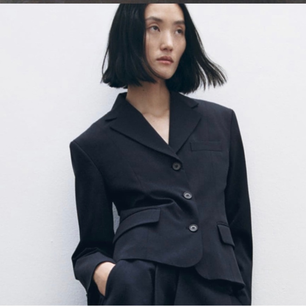 🌺🌺 ZARA TAILORED WOOL BLEND BLAZER 🌺🌺